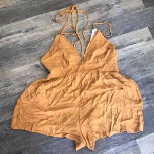 Forever twenty one Mustard yellow jumpsuit